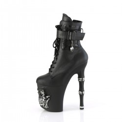 Rapture Light Up Skull Platform Ankle Boots for Women