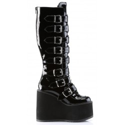 Swing Buckled Womens Platform Boots