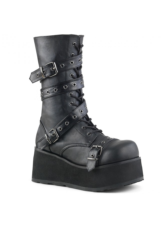 mens platform motorcycle boots