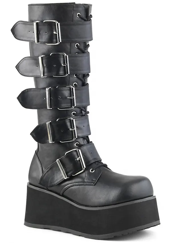 Trashville Buckled Up Unisex Knee Boots