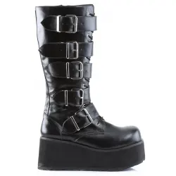 Trashville Buckled Up Unisex Knee Boots