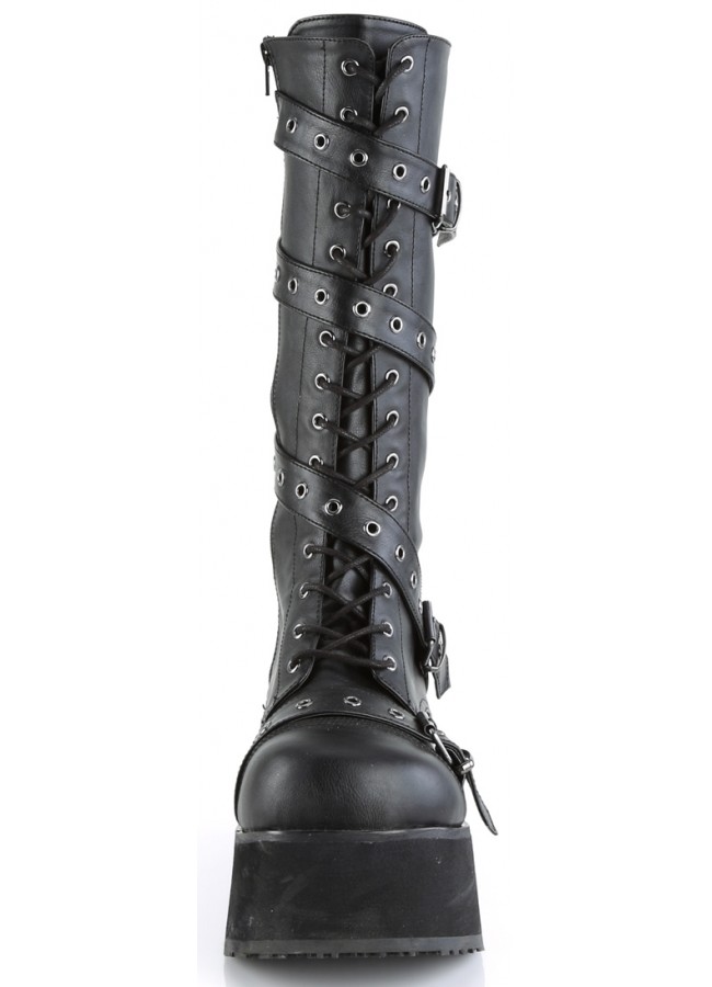 men faux leather boots