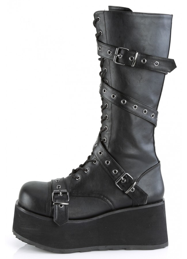 men faux leather boots