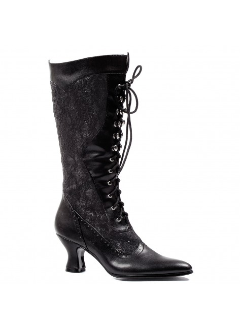Rebecca Victorian Black Lace Boot | Steampunk Boots