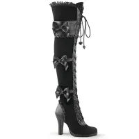 Glam Victorian Lace Gothic Over the Knee Boots