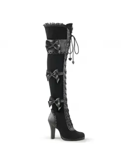 Glam Victorian Lace Gothic Over the Knee Boots