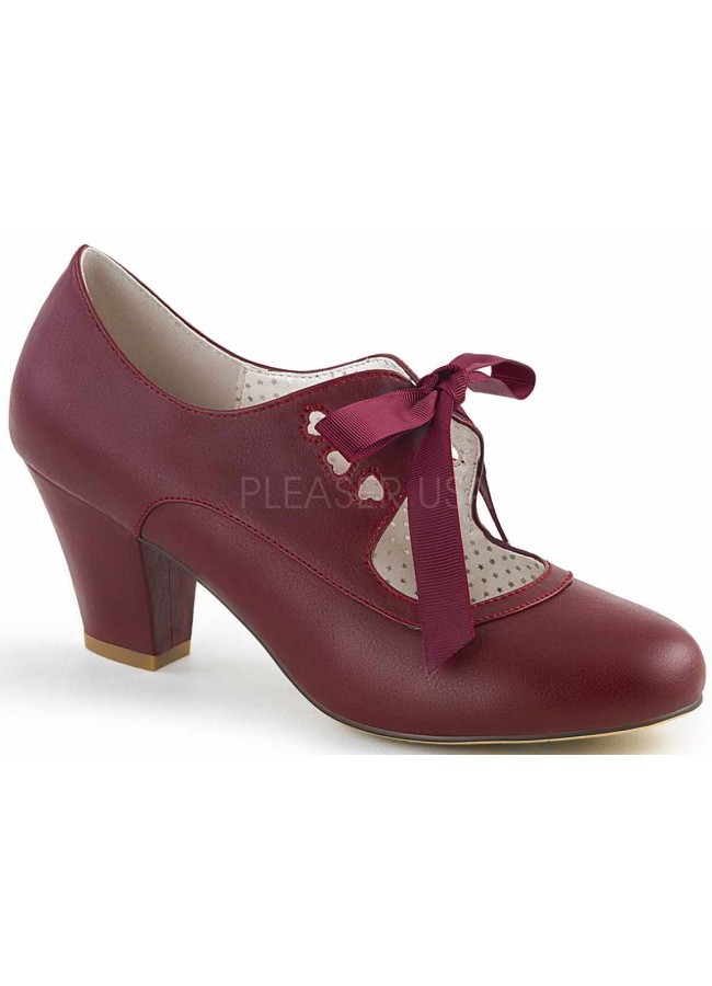 maroon mary jane shoes