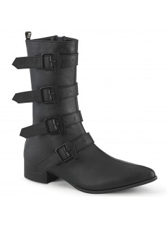 Men's Winklepicker Boot with Coffin Buckles