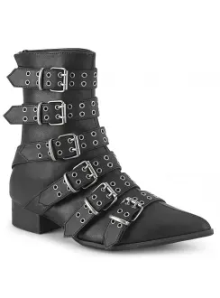 Warlock-70 Men's Winklepicker Style Calf High Boot