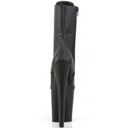 Xtreme 8 Inch High Black Granny Boots