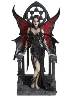 Aracnafaria Black Widow Fairy Statue