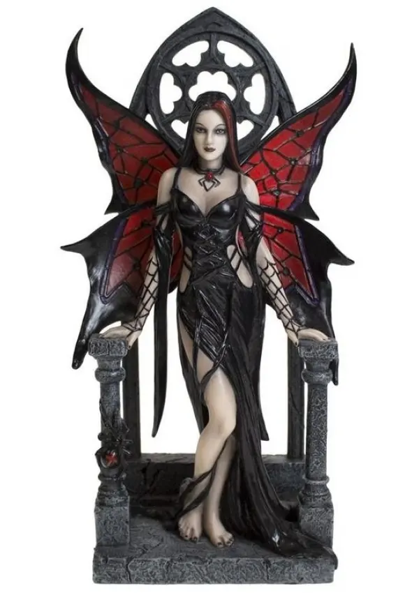 Aracnafaria Black Widow Fairy Statue