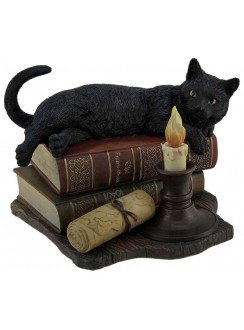 Witching Hour Black Cat Statue