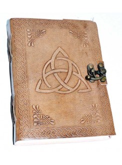 Triquetra Leather Blank 7 Inch Journal with Latch