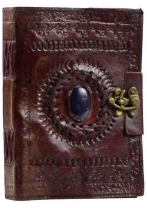 Gods Eye Brown Leather Pocket Journal with Latch