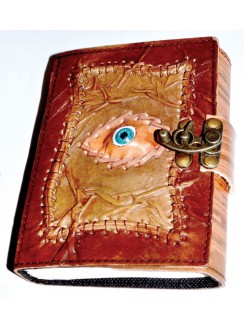 All Knowing Eye 7 Inch Leather Journal with Latch