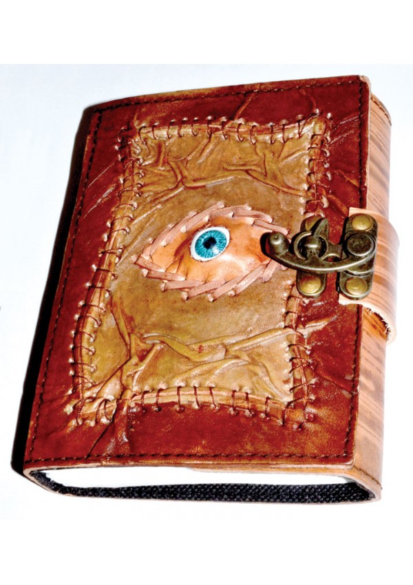 All Knowing Eye 7 Inch Leather Journal with Latch