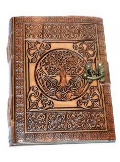 Mystic Tree Leather Blank 7 Inch Journal with Latch