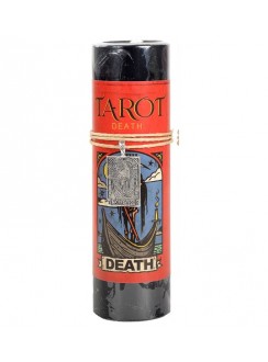 Death Tarot Card Candle with Pendant for Endings