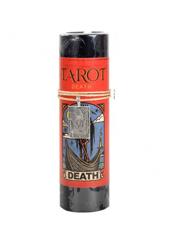 Death Tarot Card Candle with Pendant for Endings