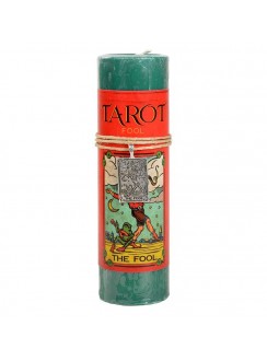 The Fool Tarot Card Candle with Pendant for New Beginnings