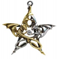 Draca Stella Dragon Pentacle Necklace