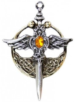 Saint Michael Relic Pewter Necklace