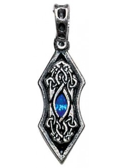 Eye of the Ice Dragon Pewter Necklace for Stability