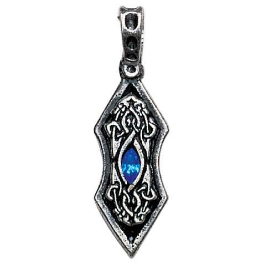 Eye of the Ice Dragon Pewter Necklace for Stability| Asatru Jewelry