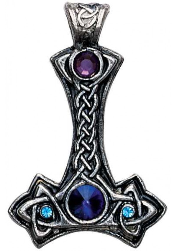 Mjolnir Thors Hammer Pewter Necklace