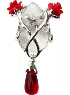Perfect Love Rose and Thorn Crystal Keeper Necklace