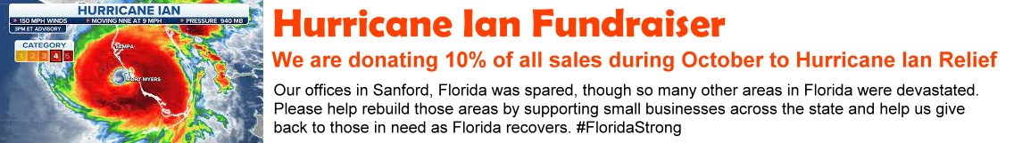 We are donating 10% of sales in October to Hurricane Ian Relief