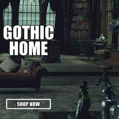 shop gothic home decor, alternative goth decor, skulls, dragons, gargoyles